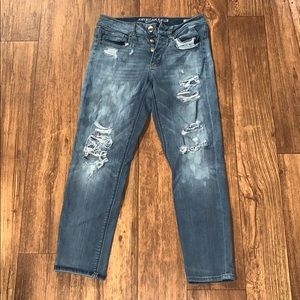 American Eagle Super stretch destroyed jeans
